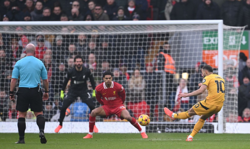 利物浦大胜狼队,主场占据绝对优势 利物浦大胜狼队,主场占据绝对优势