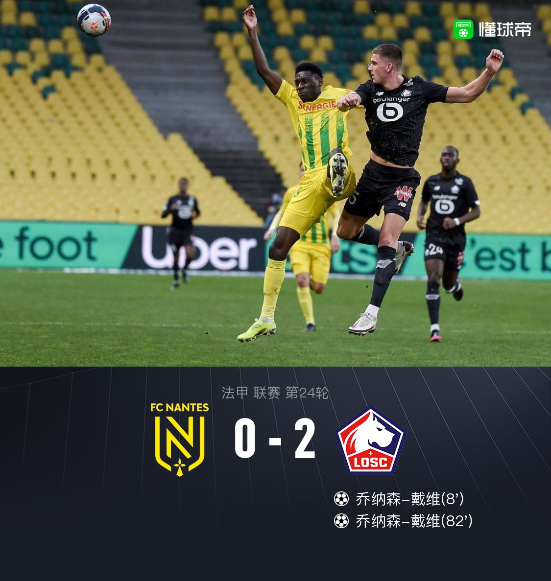 里尔主场告捷，继续领跑积分榜的简单介绍