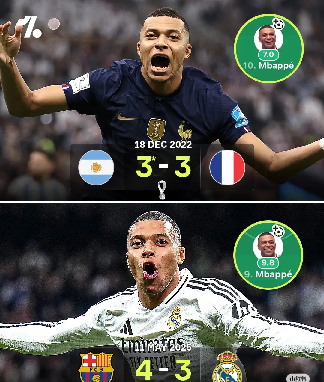 包含巴萨鏖战那不勒斯，姆巴佩一己之力扛起全队的词条